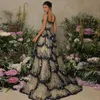 Party Dresses Sharon Said Luxury Dubai Evening Dresses 2023 Sparkly Sequin Tiered Ruffles Elegant Women Wedding Party Formal Gowns SS243 W0428