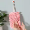 Towel Thickened Chenille Hand Kitchen Bathroom Super Absorbent Cleaning Dishcloth Hanging Loops Quick Dry Microfiber Towels