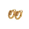 orecchino serpente Orecchini classici da donna in acciaio al titanio con diamante lussuoso regalo di design oro argento rosa intarsiato diamanti gioielli che non sbiadiscono