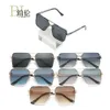 Diseñador Versage Gafas de sol Vercaces Moda Hogar Belleza Cabeza Caja de metal Doble haz Moda Calle Foto Gafas de sol para hombres