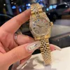 Rolaxs Watch Diamond Watches Full Women 31mm Quartz Movement Business Designer Montre Luxe RJ