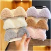 헤어 액세서리 헤어 액세서리 2pcs 고양이 귀 a 단어 헤어 핀 3 개의 nsional plush bang clip 달콤한 귀여운 동물 사이드 스타일링 bb dhjto