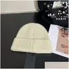 Beanie/Skull Caps Designer Knit Beanie Solid Warm Womens Winter Beanies Fashion Casual Outdoor 5 Color For Mens Drop Delivery Access DHTGG