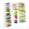 Minnow 43 pz / lotto richiamo di pesca a mosca Set Cina esca dura Jia Lure Wobbler carpa 6 modelli attrezzatura da pesca intera T200602280Y