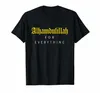 Homens Camisetas Verão Camisa Islâmica Para Homens Muçulmanos Alhamdulillah Tudo Camisetas Impressão Engraçada Mans Tops Moda Casual Tees