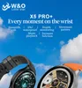 X5 pro + relojes relógio inteligente 1.46 polegada tela hd longa vida útil da bateria relógio de pulso gps nfc pagamento carregamento sem fio smartwatch 2024