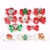 Christmas Ribbon Hairclips Children Santa Claus Hairpins Snowman Hair Clips Bow Barrettes Hair Accessories 11 Designs Optional YFA2651 ZZ