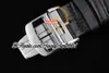 AZFマスターウルトラシン1368470 CAL.925自動メンズウォッチムーンフェーズ日付39mmステンレススチールケースブラックダイヤルレザーストラップスーパーエディショントラストタイム001WATCHES