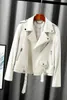 Women's Leather 2023 Haining Sheepskin Locomotive Genuine White Small Coat Short European Jacket Spring And