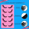 Faux-cils GROINNEYA 3D chat Cils 3/5 paires Faux vison renard Cils ailés moelleux Faux Cils Maquiagem naturel longs Faux Cils maquillage Q231129