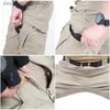 Pantalons pour hommes Pantalon militaire extérieur à séchage rapide poches lti pantalon tactique élastique imperméable grande taille 6XL pantalon cargo décontracté vêtements pour hommes L231129