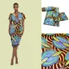 ファブリックアンカラアフリカンプリントバティックファブリックリアルゴールドワックスウェディングドレス用の100％コットン縫製素材高品質アフリカティス6ヤード