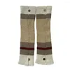 Women Socks Japanese Simple Casual Button Ruffles Winter Knit Foot Covers Warm Sweet