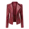 Womens Jackets Leather Jacket Hem Detachable Autumn Coat Fashion Casual Spring Amtumn Female Vintage 231129