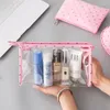 Opbergtassen 3 pc's/Set Women Travel Cosmetic Bag PVC Transparante make -up case Organizer Waterdichte zak draagbare toilo