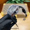 Ontwerper Ri mliles Luxe horloges Mechanisch herenhorloge Richa Milles Rm010 Volautomatisch uurwerk Saffierspiegel rubberen horlogeband Zwitserse polshorloges