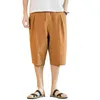 Men's Shorts Men Cropped Pants Breathable Loose-fitting Casual With Pocket Protective Polyester Summer Beach