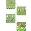 Decorações de jardim 5 pçs borboleta estacas clipes decorativo quintal plantador vasos de flores primavera borboletas braçadeira ao ar livre gota