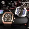 Ontwerper Ri mliles Luxe horloges Automatisch mechanisch horloge Richa Milles Rm11-03 Zwitsers uurwerk Saffierspiegel Geïmporteerde rubberen horlogeband Herensport Brand9EUH