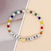 Strand BohoBliss Letter Custom Bracelet Imitation Pearl Pulsera Bohemian Colorful Miyuki Bead Bangle Handmade Women's Fashion Jewelry
