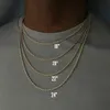 Wholesale 18k Gold Thin Rope Chain Necklace Twisted Rope Gold Silver Plated Chain Stainless Steel Necklace for Women Men