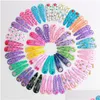 Hair Accessories Hair Accessories 20/40 Pcs/Lot Clips Candy Color Drip Clip Princess Barrette Korean Hairclip Cartoon Headdress Hairpi Dhnoq