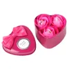 3pcs Fragrant Bathing Body Petals Rose Soap Wedding Decoration Gift Best 231127