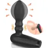 Masajeadores eléctricos Masajeador de próstata inflable automático con 10 modos de expansión vibratoria Vibración BuPlug Estimulador de clítoris para Me232a