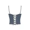 Women Tanks Camis 2023 Summer Women Fashion Coquette y dżins Camisole Design Tide Halter Top 2000s Estetyczne Y2K Streetwear DHPSG