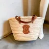 TRIOMPHE Straw weave Raffia strandväska Dam klassisk celins handväska Axelkoppling crossbody väskor luffare stora väskor Lyxig Designer pochette dam Väskor plånböcker