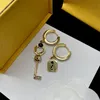 Frauen Ohrringe Halsketten Luxus Designer Ohrstecker Schmuck Buchstabe G Diamant Halskette Frauen Creolen Ohrringe Mode Schlüssel Ohrringe Halsketten