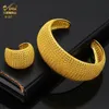 Bangle ANIID Dubai Gold Color Woman Bracelet With Ring Luxury Wedding Designer African Cuff Ethiopian Jewelry Indian Bangles Gifts 231128