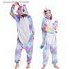 Frauen Schlaf Lounge Tier Erwachsene Kigurumi Einhorn Katze Onesie Pyjama Panda Wolf Löwe Kommt Overall Weihnachten Anime Onesies Frauen nachtwäsche L231129