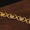 Charms Heart Link Bezpośrednia naszyjnik Spersonalizowany stal nierdzewna Tekstrutowa łańcuch 18K Gold Gold Jewelry Eid Prezent dla kobiet 231128