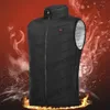 Chaquetas para hombre Chaleco con calefacción de 2 áreas Chaleco térmico eléctrico Chaleco térmico de poliéster Ropa más cálida Calentamiento rápido Lavable para el invierno de los hombres 231128