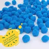 Sky Blue Craft Pom Poms Fuzzy Pompom Puff Balls for Arts and Crafts Projects Making and Decorations