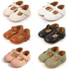 Erste Wanderer Vintage Babyschuhe geboren Säugling Junge Mädchen klassische PU weiche rutschfeste Kleinkind Krippe Crawl Mokassins 10 Farben 231128