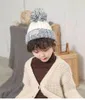 Écharpes Wraps Automne hiver bébé chapeau écharpe gant ensemble chapeau de laine chaud pour enfants enveloppement de cou garçons et filles beaux chapeaux et écharpes en laine à tricoter 231129