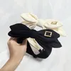 Vintage femmes arc bandeaux noël nouveaux cadeaux à la main chapeaux noir blanc Style large bord haut de gamme bandeau filles famille cadeau pince à cheveux