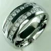 Son anneau solide en acier inoxydable pour hommes, bague de fiançailles de mariage, taille de 8 9 10 11 12 13 14 15290y