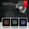 Herrenwesten 17PCS Beheizte Jacke Mode Männer Frauen Mantel Intelligente USB Elektrische Heizung Thermische Warme Kleidung Winter Beheizte Weste Plussize 231128