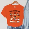 Kvinnors T-skjortor Guinea Pig T-shirts Kvinnor husdjur toppar tecknad djur casual modekläder sommar rund nackkvinna