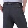 Pantaloni da uomo Pantaloni casual da uomo Pantaloni Fromal di alta qualità Pantaloni larghi casual dritti Pantaloni da completo maschili leggeri Nero Taglie forti 40 231129