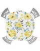 Mantel redondo con diseño de flores abstractas y acuarela, cubierta impermeable, decoración del hogar, comedor, elástico