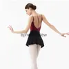 Stage Wear Ragazze Balletto Body per donne Striscia di velluto Cinghie regolabili Dancewear Costume da bagno sexy Ginnastica Body Ballerina Stage Comeephemeralew