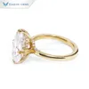 Wedding Rings Tianyu Gems 93x14mm Oval Cut Diamonds Engagement D VVS Women 10k 14k 18k Yellow Gold Customized Ring 231128