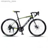 Biciclette 700c Bici da strada in lega di alluminio 14/16 Telaio da corsa Gravel Bicyc per adulti Doppio freno a disco MTB Racing Road Bicyc Q231129