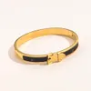 Projektant Bangle Luxury Bracelets Monogram Kobiet Designer Letter Jewelry 18K Gold Stated Stael Stael Mankiet Mankiet ACC269B