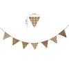 Novelty Items Korean Kids Room Garland Wooden Triangle Flag Wall Hanging Bunting Banner Nursery Baby Shower Birthday Party Nordic Decor 230428