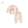 Pyjamas Dave Bella enfants fille garçon pyjama costume automne hiver mode décontracté confortable deux pièces DB4238334 231124